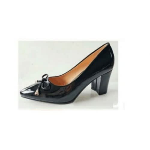 Heel Pointed Office Shoe For Women - Black