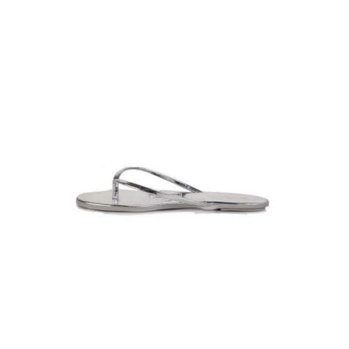 Ladies Casual Slippers Slip-on- Silver