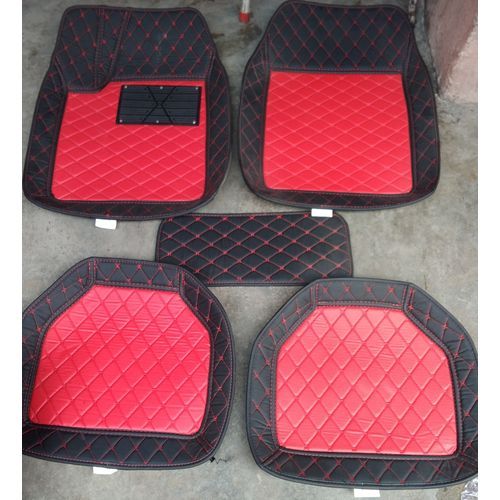 Red Color Leather Car Foot Mat(universal)