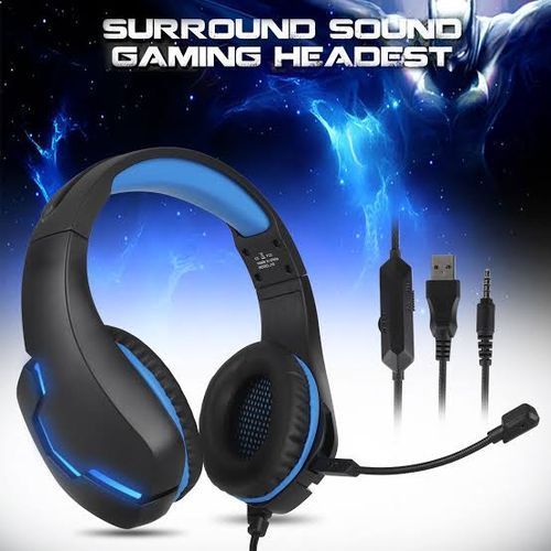 J10 3.5mm Gaming Headset With Deep Bass Stereo Speaker With Microphone And LED Light