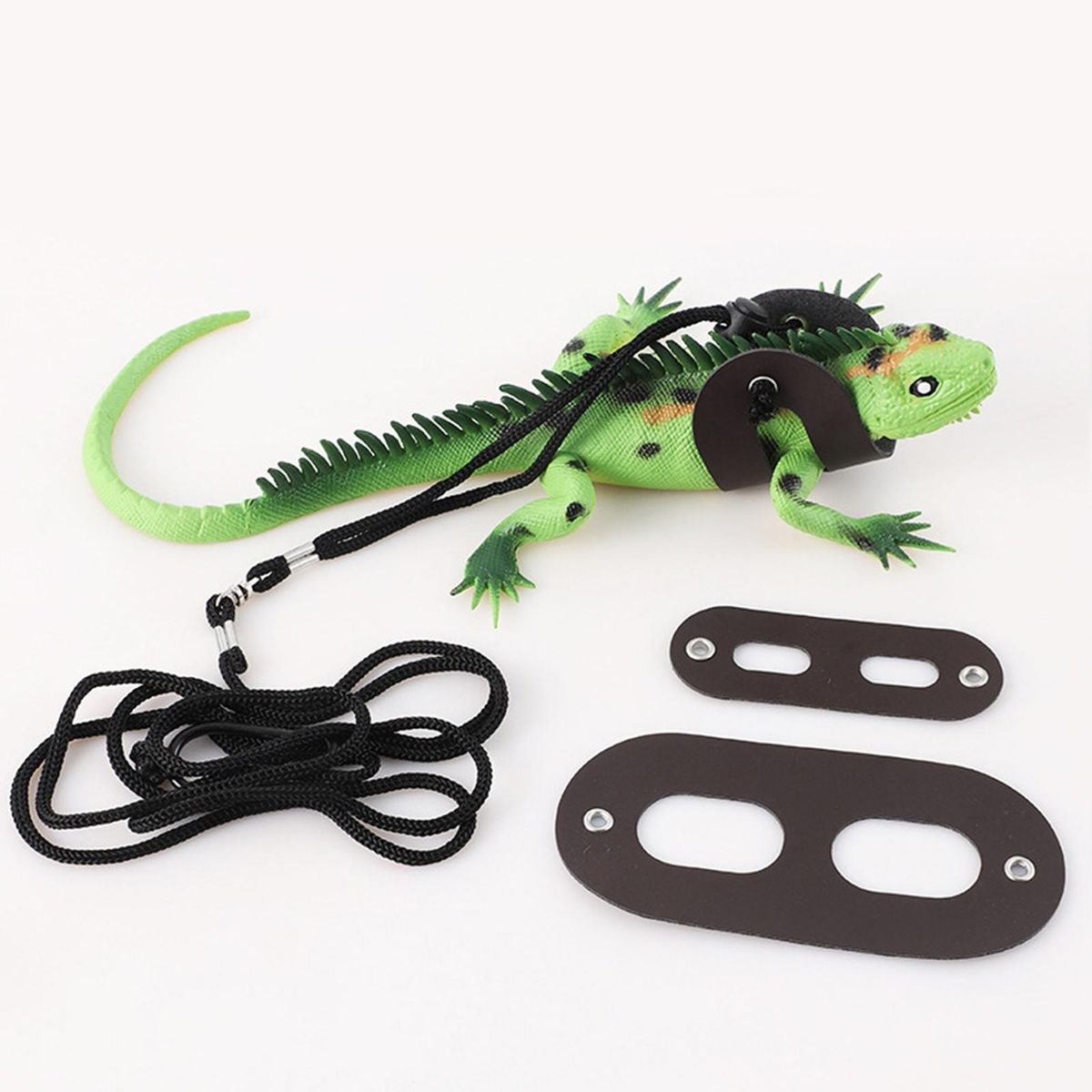 1 Set Pet Leash Lizard Traction Rope Reptile Amphibian Leash Brown