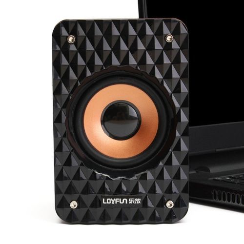 LOYFUN M32 3.5mm USB2.0 HIFI Mini Wood Wooden Stere Mahogany