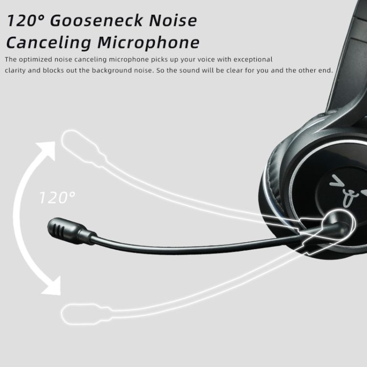 Long Microphone Bluetooth Wireless Gaming Headset