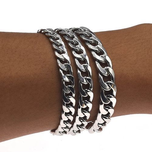 Mens Bracelet Gifts Male Cuban Link Chain On Hand Men Man's