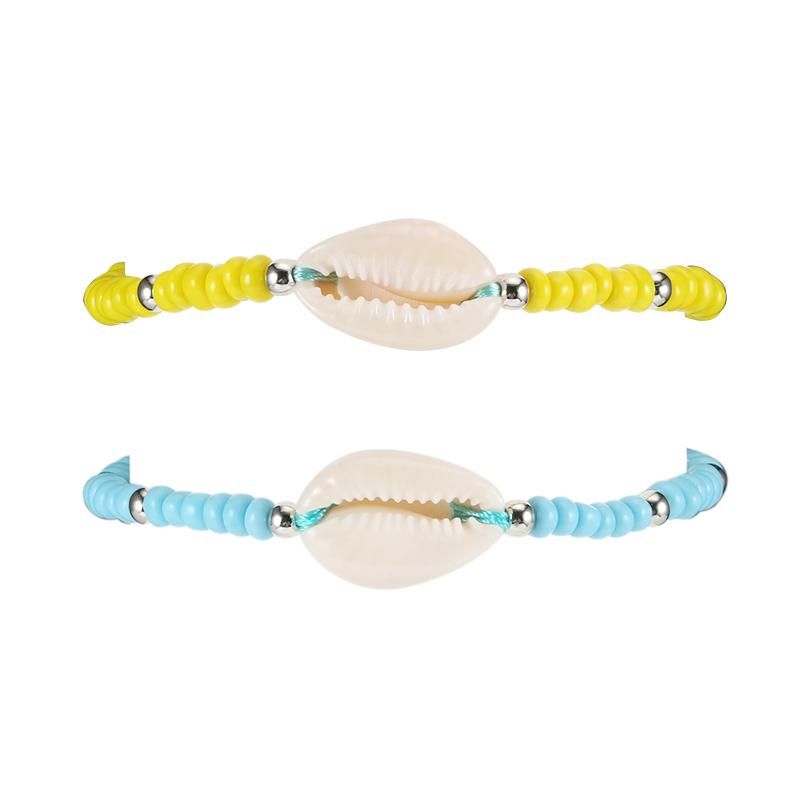 Fashion Bohemia Shell Charm Bracelet Beads Tassel Strand