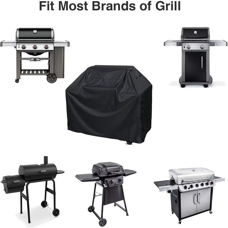 Large Barbecue Grill Cover Heavy Duty Waterproof Weber 190T 210D Bbq Grill Cover Speaker Grill-Cover Dust-Proof Tool Accessories