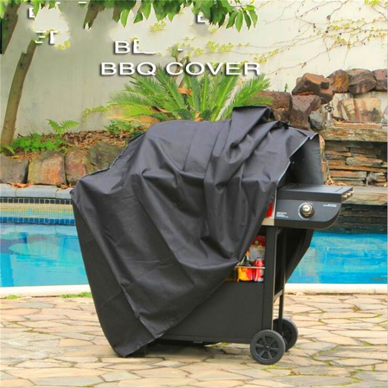 Large Barbecue Grill Cover Heavy Duty Waterproof Weber 190T 210D Bbq Grill Cover Speaker Grill-Cover Dust-Proof Tool Accessories
