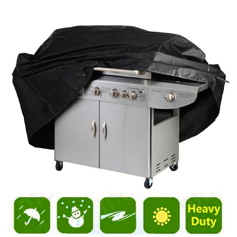 Large Barbecue Grill Cover Heavy Duty Waterproof Weber 190T 210D Bbq Grill Cover Speaker Grill-Cover Dust-Proof Tool Accessories