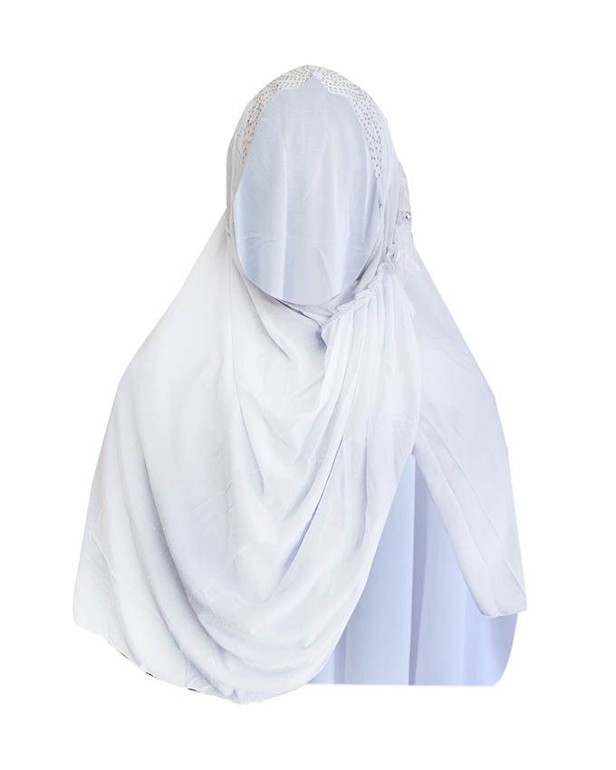 Girl's Hijab-White