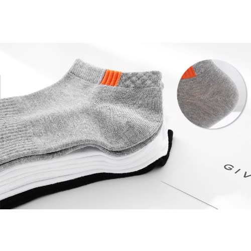 Cotton Low Cut Ankle Socks For Men 5 Pair-in-1