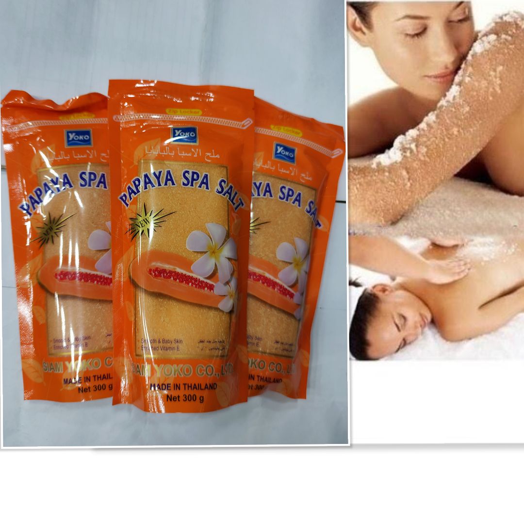 6Pcs Lightening & Brightening Papaya Spa Salt