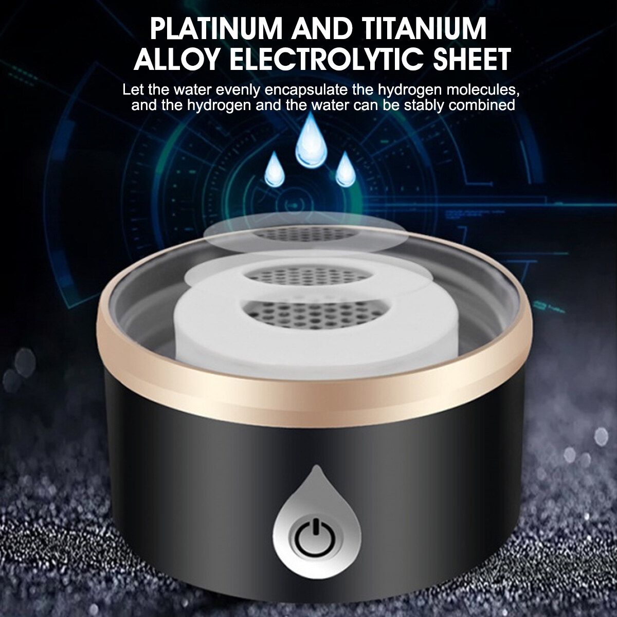 420ml USB Hydrogen Rich Alkaline Water Maker Cup Bottle Ionizer