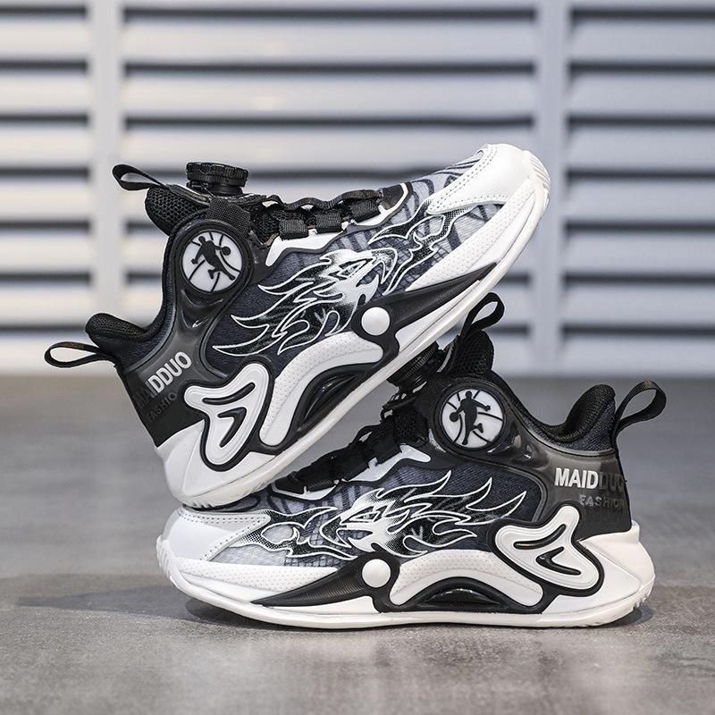 Boys Basketball Shoes Cool Sneakers Black