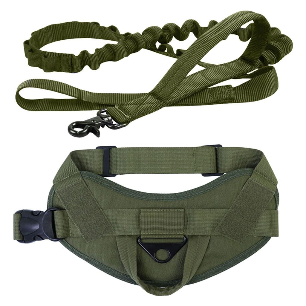 Dogs Harness Vest Armygreen Set S