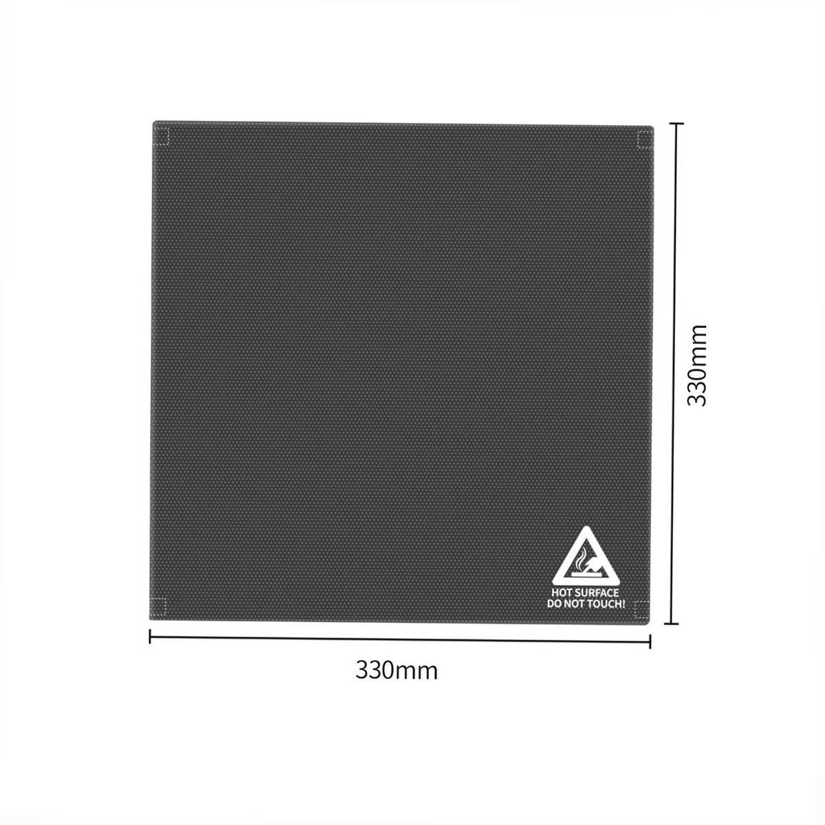Tronxy Carbon Silicon Crystal Glass Print Bed Platform Build Surface 330*330mm for 3D Printer Hotbed