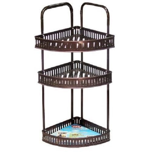 Wall Mounted 3 Layer Triangular Bathroom /Corridor Corner Rack Wall Storage Shelf