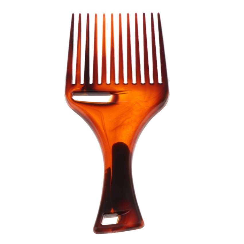 No Frizz Afro Pick Lift Comb Hairdresser Styling Detangling Wide Tooth