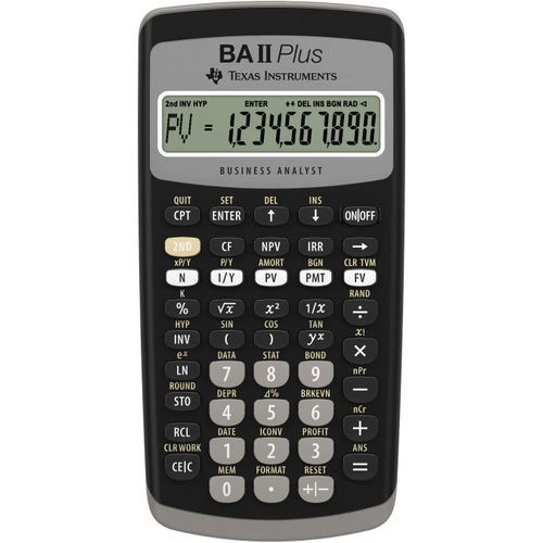Texas Instruments BA II Plus Financial Calculator, Black