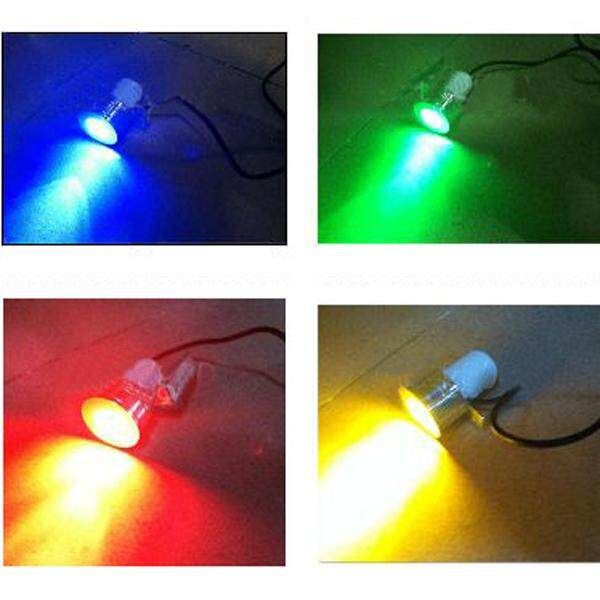 4 Pcs 12V Motorcycle Car Truck Van Bicycle Boat Off Road Green LED CREE Day Spot Light (Green)