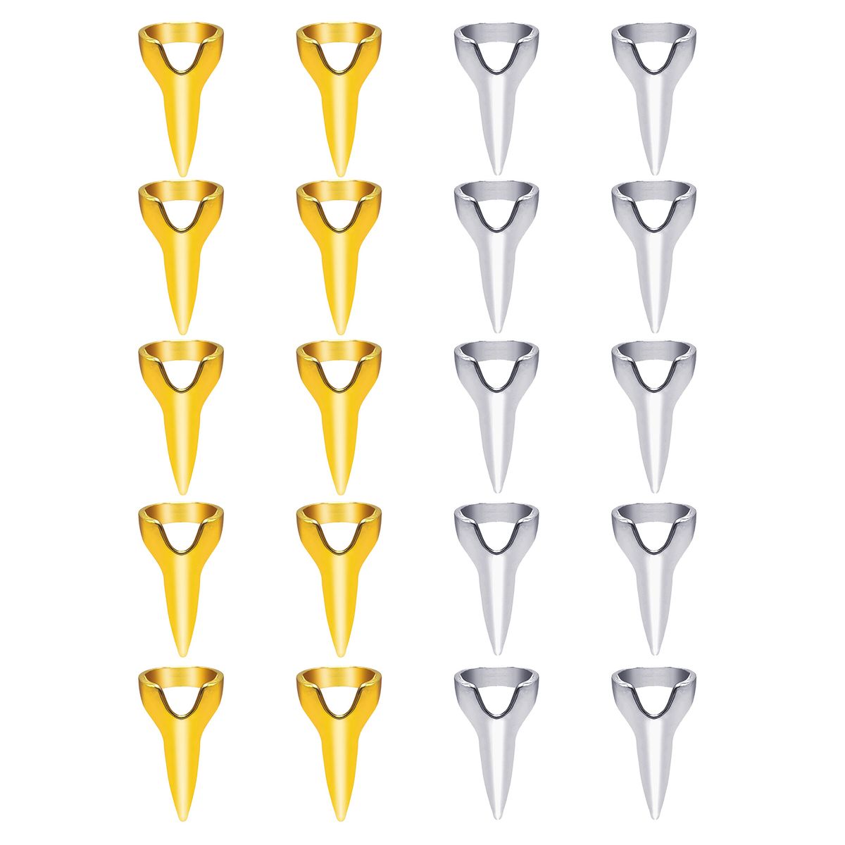 20PCS Metal Hair Sectioning Ring Hair Parting And Selecting