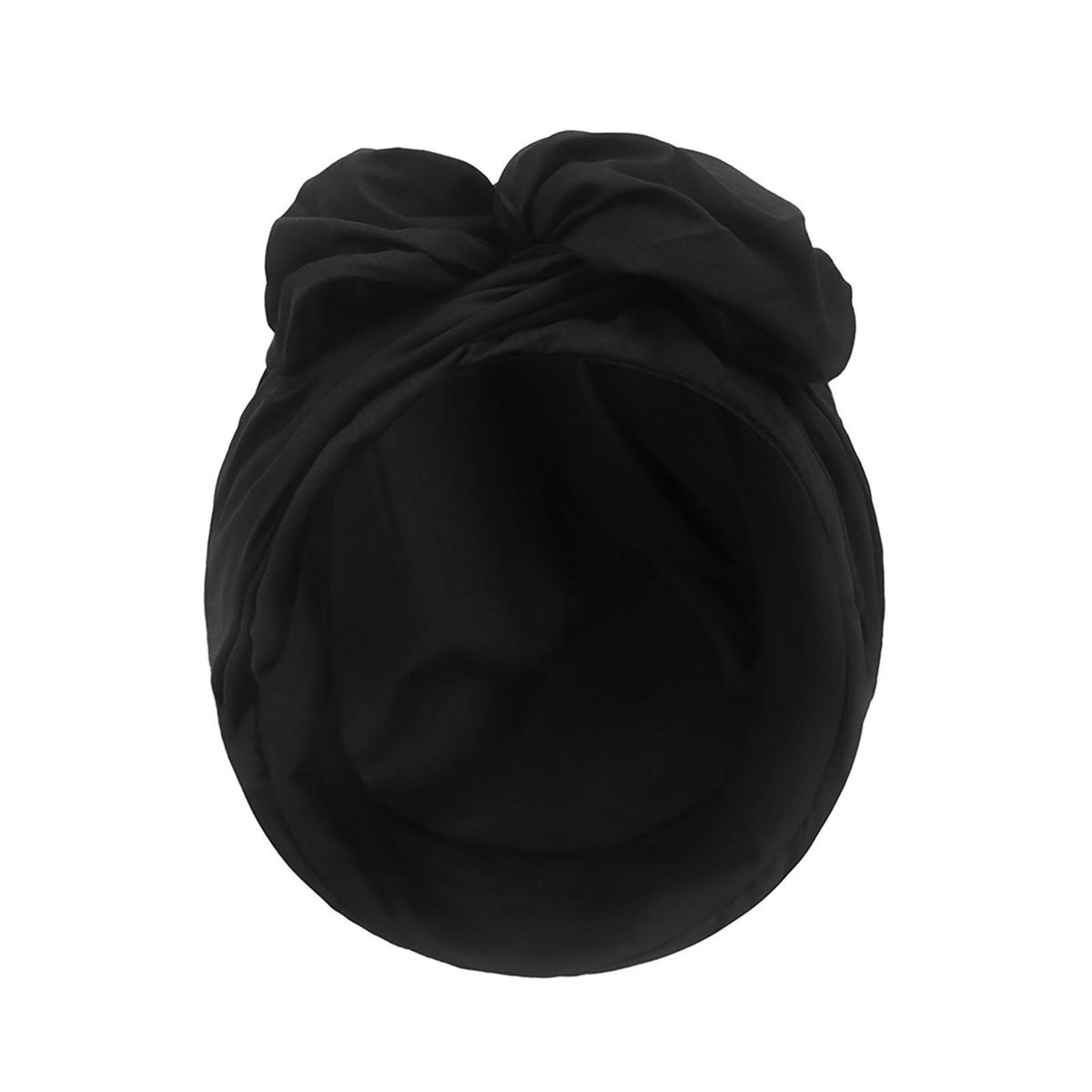 Ladies Headscarf Retro Style Womens Headwrap Soft for Short Black