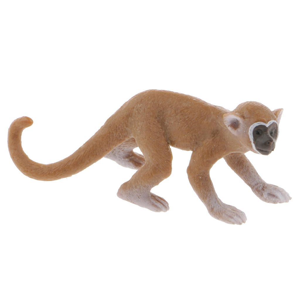 Realistic Squirrel Monkey Wild/Zoo Animal Model Figure Figurine Kids