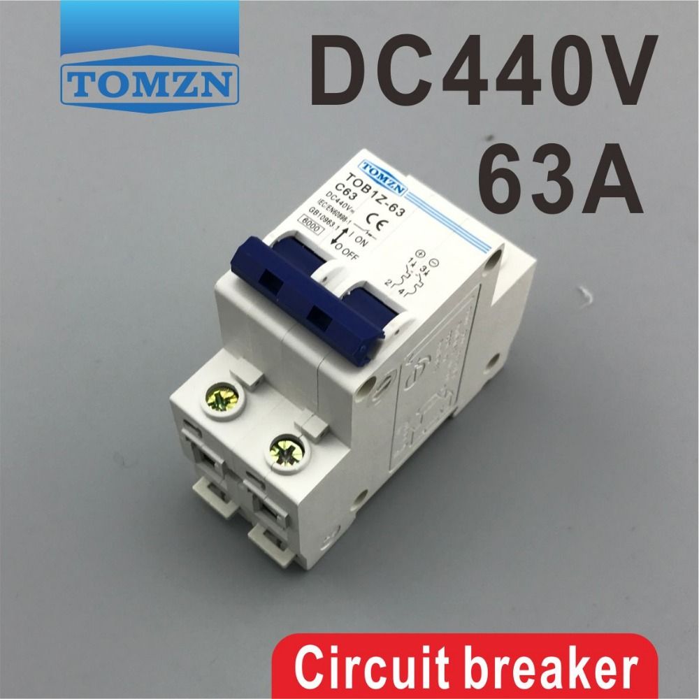 2P 63A DC 440V Circuit Breaker