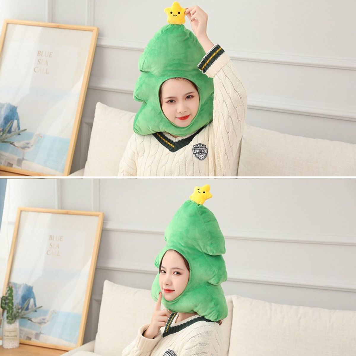Party Headgear Plush Headdress Photography Cosplay Props Green