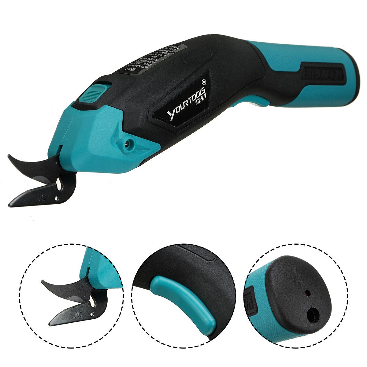 Cordless Electric Pruning Shears Garden Branch Flower Trimmer Tree Pruner EU