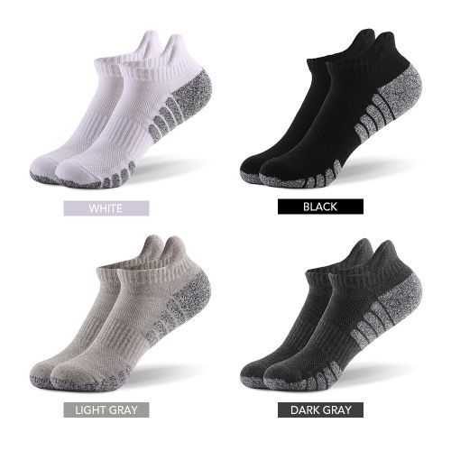 6 Pairs Sports Ankle Socks Athletic Low-cut Socks Thick