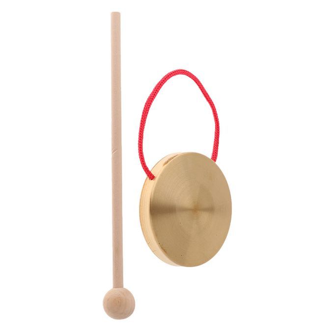Metal Hand Gong W/ Stick Hand Music Percussion Cymbals - Rhythm Beat