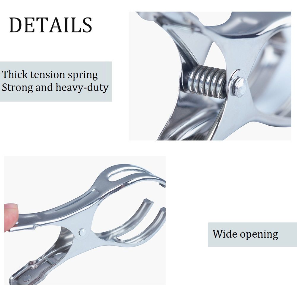 Stainless Steel Cloth Drying Clips Big Cloth Blanket Clamp