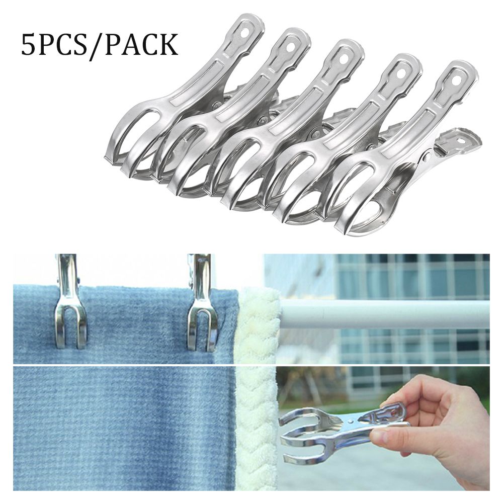 Stainless Steel Cloth Drying Clips Big Cloth Blanket Clamp