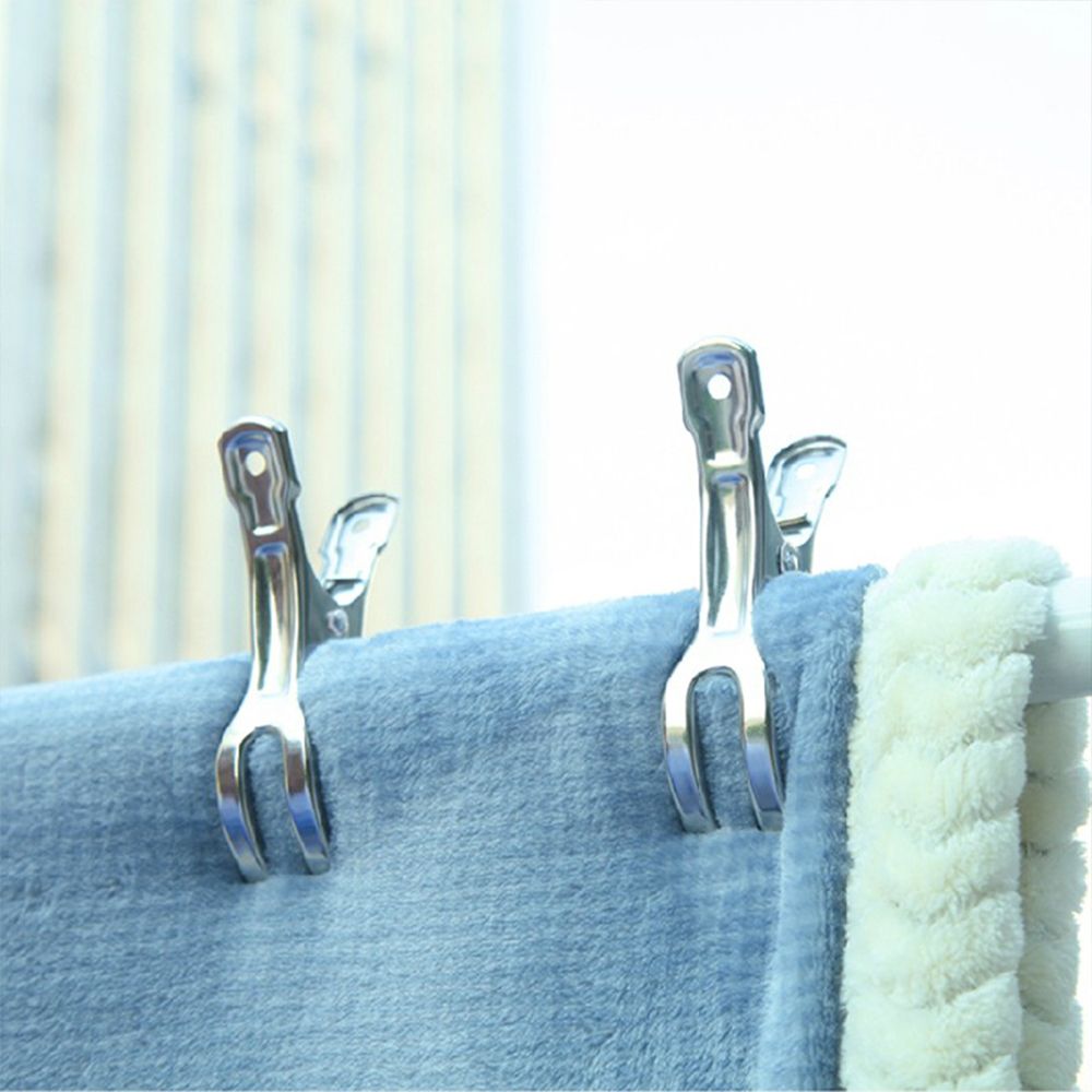 Stainless Steel Cloth Drying Clips Big Cloth Blanket Clamp