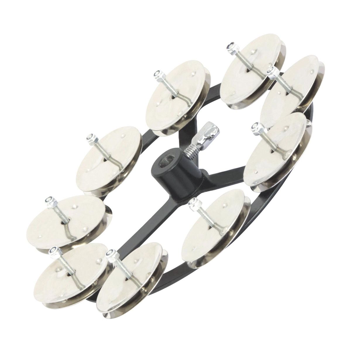 Mountable Hihat Tambourine With Steel Jingles For Drum Set
