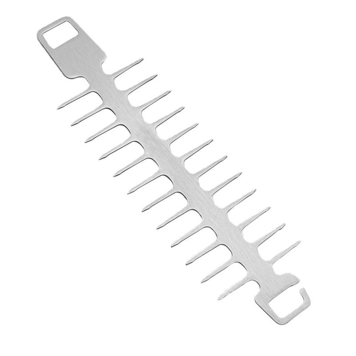 Skewers for Grilling Reusable Fish Bone Shape Barbecue Skewers Garden Camping BBQ Supplies for Grilling B