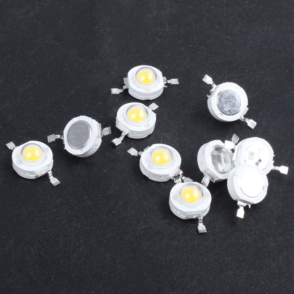 10 Pieces High Power 2 Pin 3W Warm White LED Bead Emitters