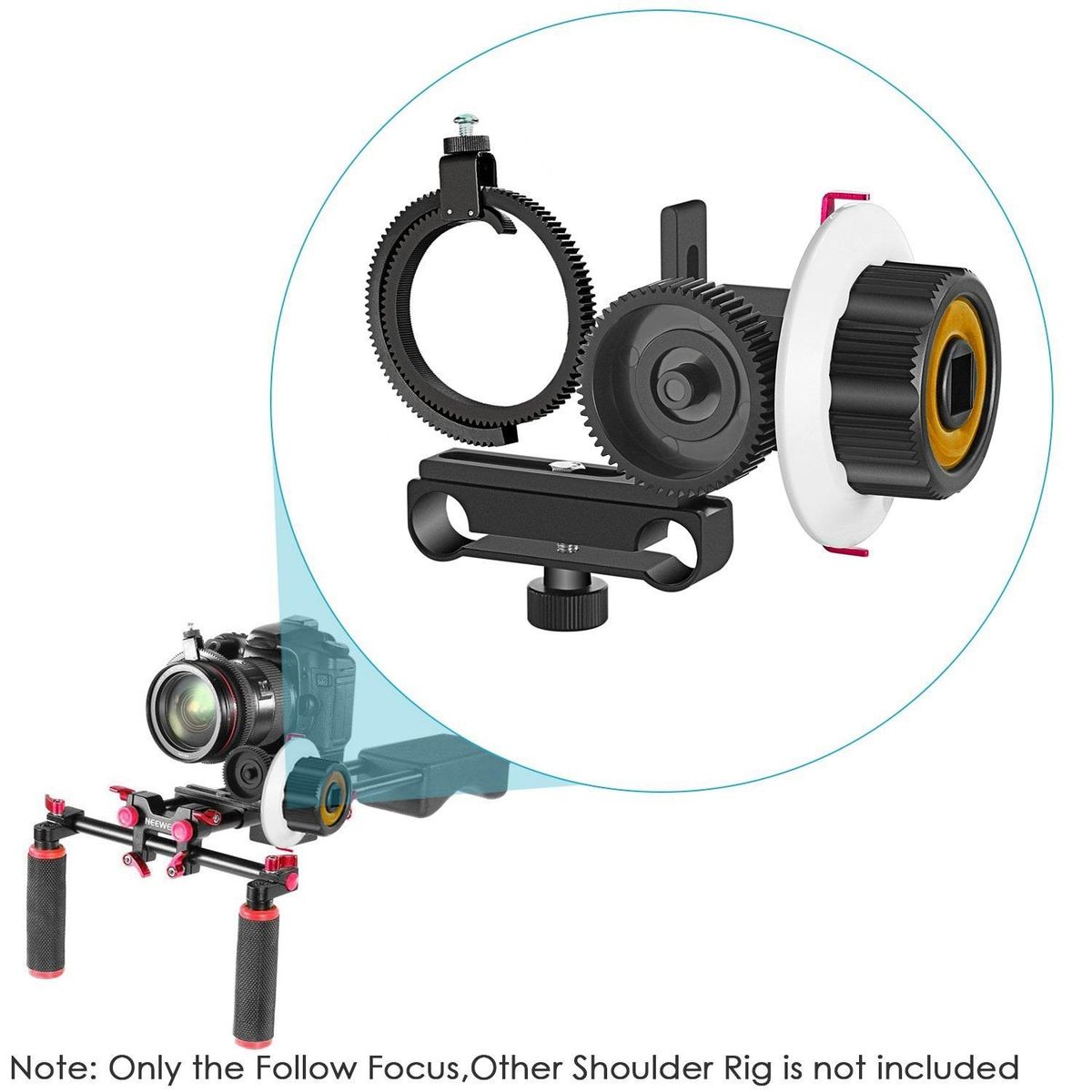 VD-F0 Camera Follow Focus 15MM Follow Focus with Gear Ring