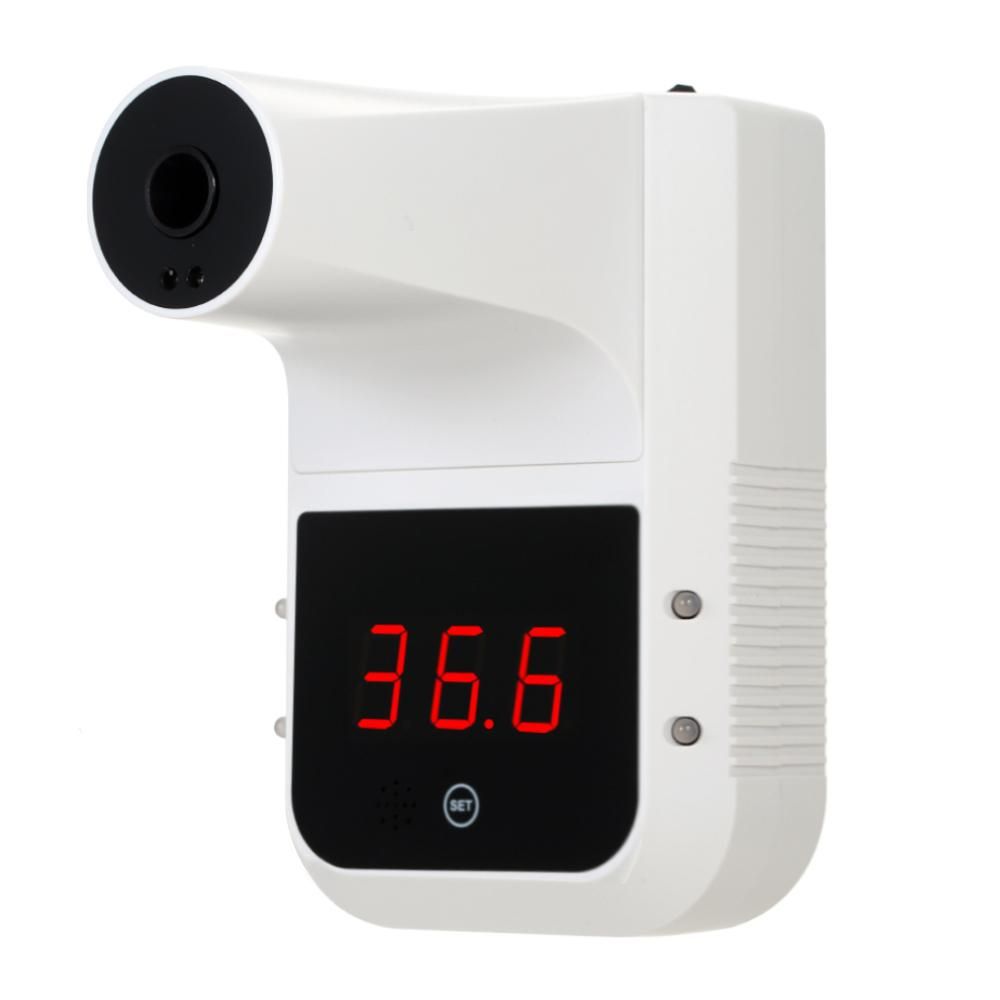 Non-Contact Digital Thermometer,Wall-Mounted Infrared Forehead K3 Thermometer with LCD Display, Fever Alarm for Factories, Shops, Restaurants,School,Office Building