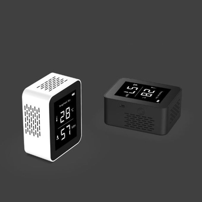 Temperature Humidity Air Dete Tor Air Qu Ty Monitor Digital PM2.5 Dete Tor-white