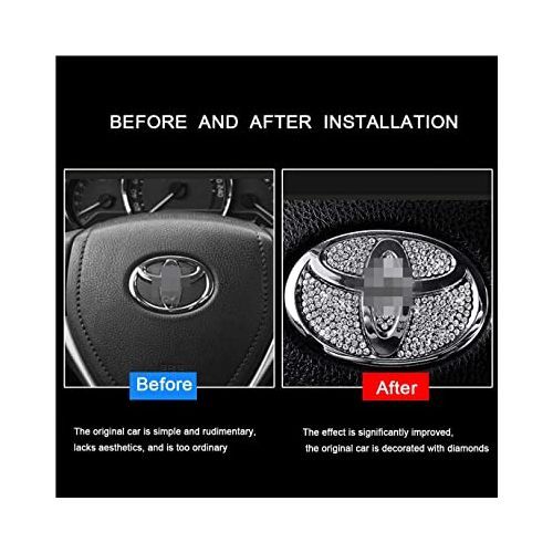 Luxury Blink Blink Toyota Steering Wheel  Logo Small Size For Car
