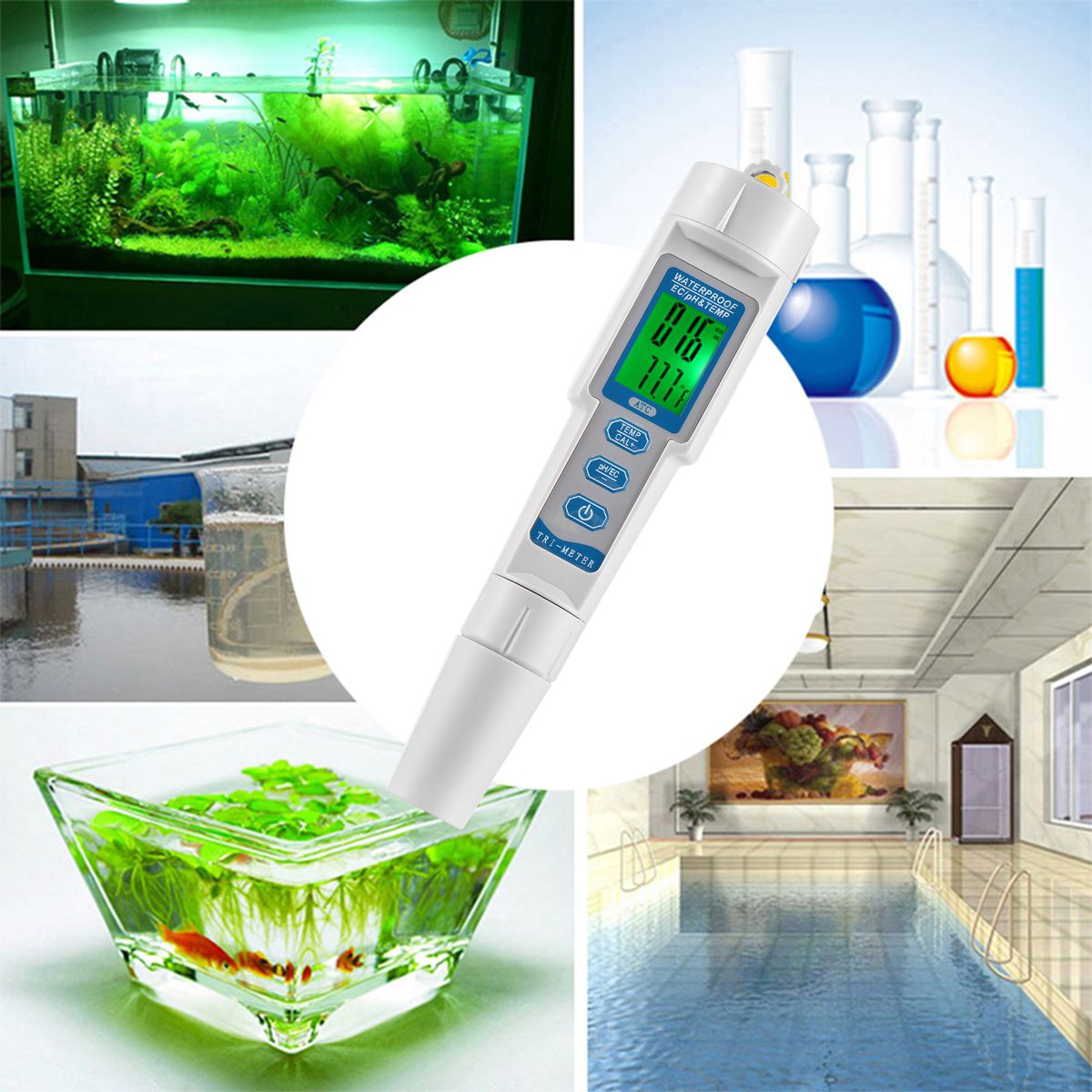 New Professional 3 In 1 Multi-parameter Water Quality