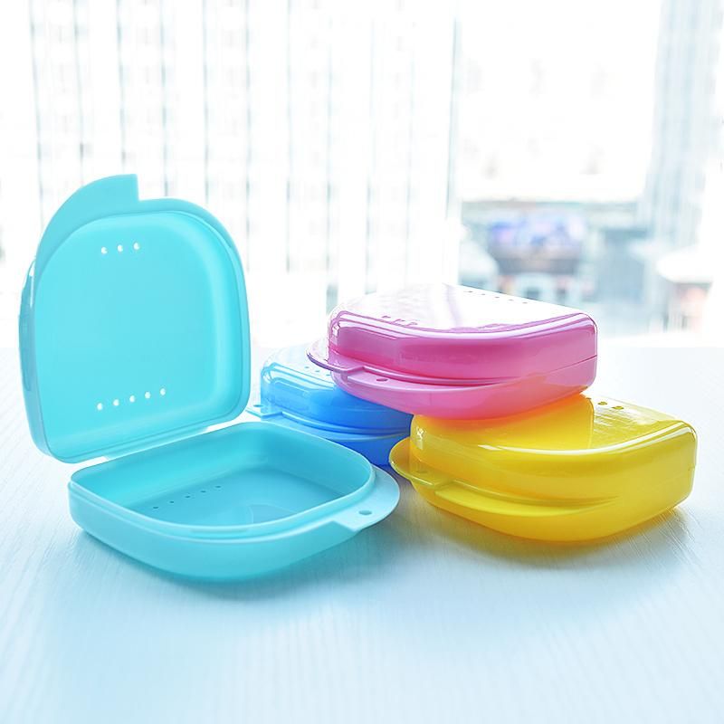 Y-kelin Orthodontic Mouth Guard Retainer Box Container Partial Denture Plastic Oral Hygiene Supplies Organizer Accessories