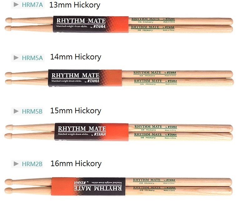 Rhythm 5A TAMA Mate Maple Drum Hickory 2B 7A HRM 5B Stick
