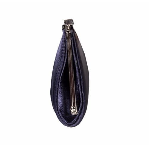 Womens Satin Pleated Clutch Bag