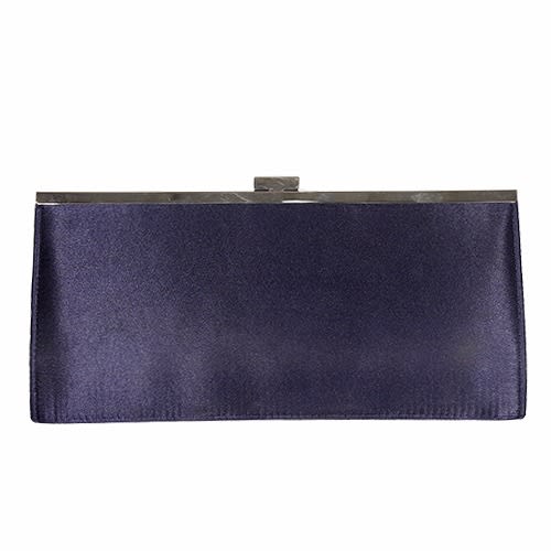 Womens Satin Pleated Clutch Bag