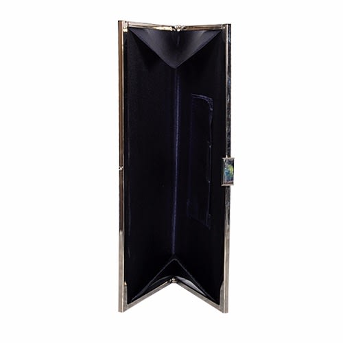Womens Satin Pleated Clutch Bag