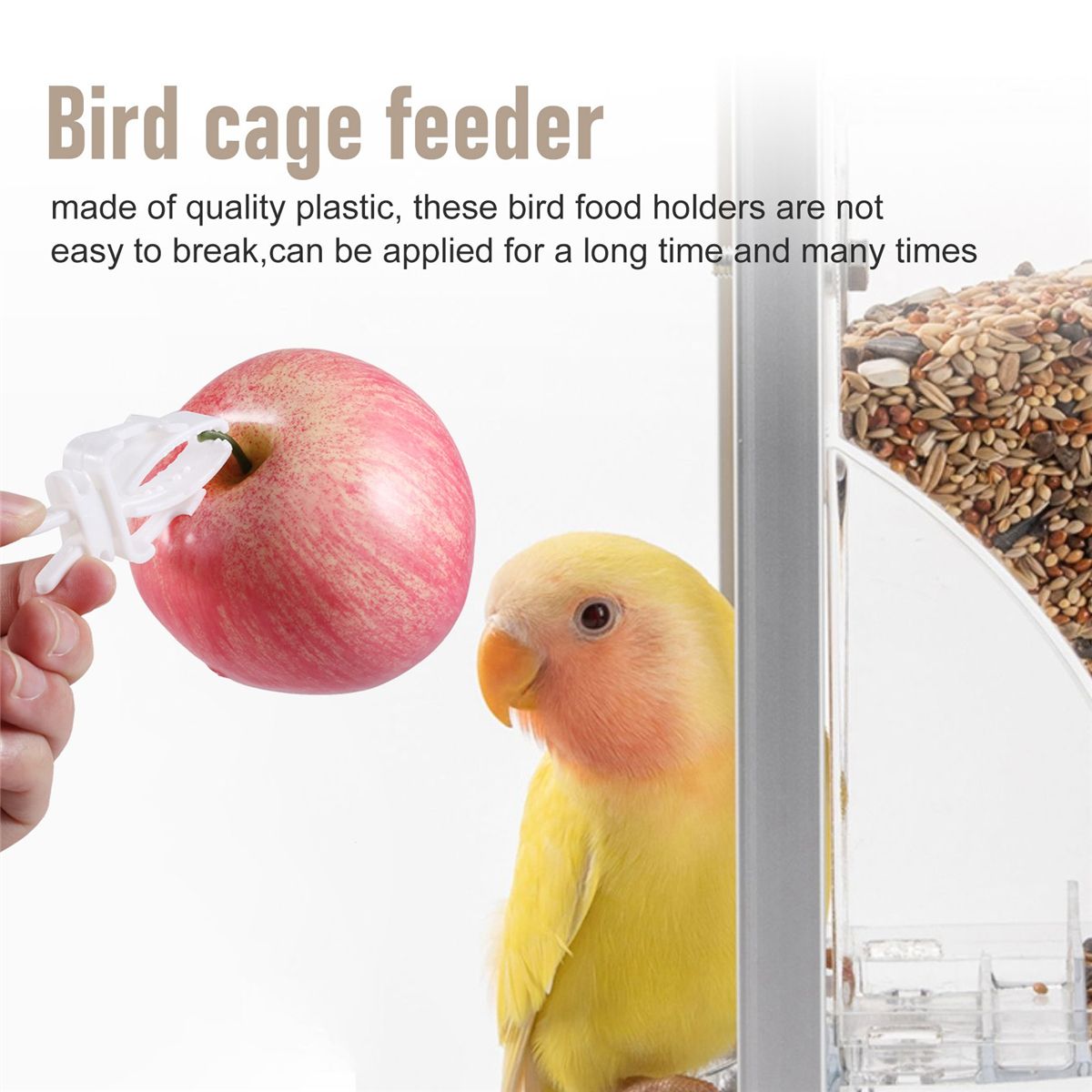 6Pcs Vegetable Clip for Birds Bird Cage Feeder for Parrot Ve