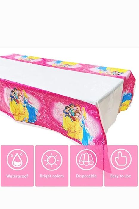 Disney Princess Kids Character Plastic Table Cover