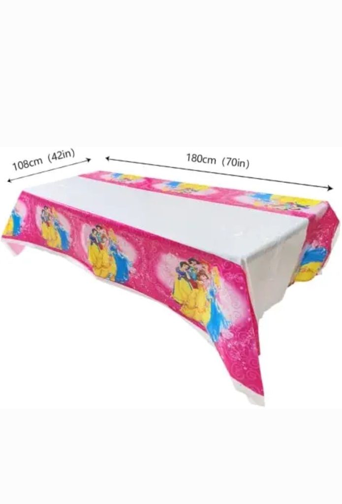 Disney Princess Kids Character Plastic Table Cover